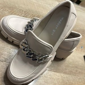 Madden Girl chain accent lug loafers